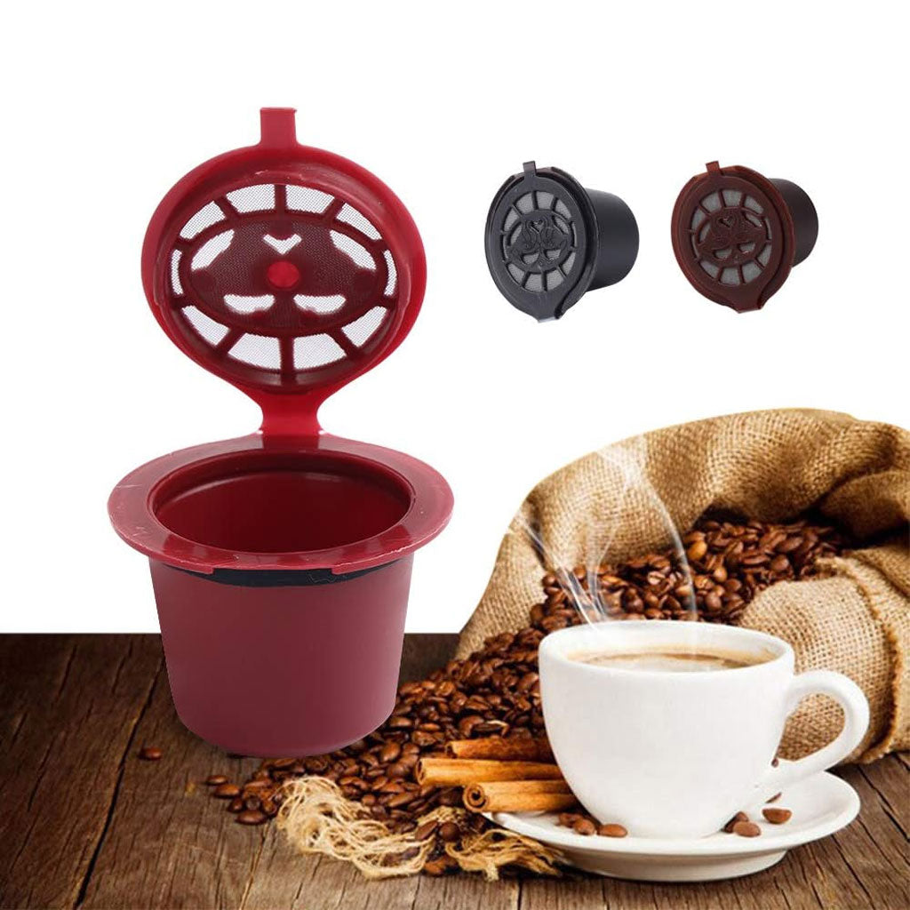 Pack 3Pcs Capsules Réutilisables Pour Machine À Café Nespresso – كبسولات قهوة قابلة لإعادة الملء