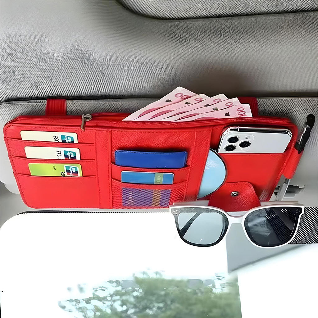 Organiseur de pare-soleil universelle de voiture multifonctionnel – منظم أغراض في السيارة