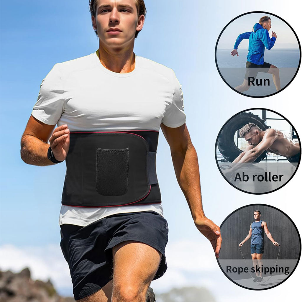 Ceinture de sudation pour Homme et Femme avec Poche Extérieure – حزام تنحيف