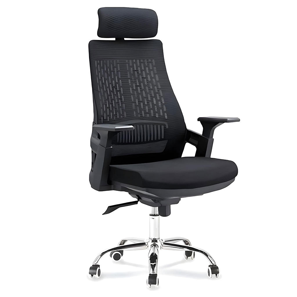 Chaise de Bureau Ergonomique avec base pivotante hauteur réglable – كرسي مكتب مريح وجودة عالية