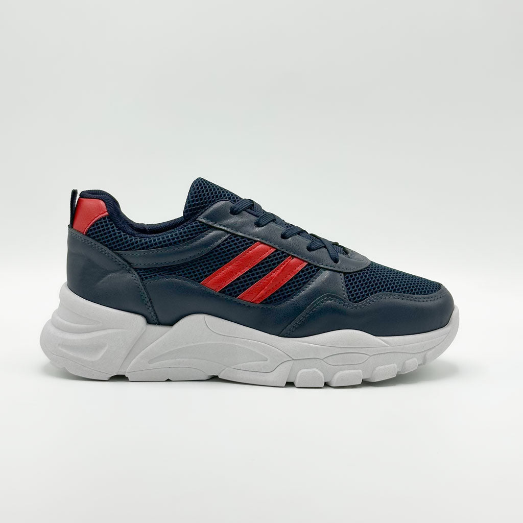 Chaussure streetwear casual confortable semelle absorbante au chocs - BLEU NUIT