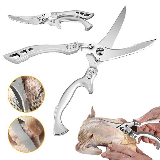 Ciseaux de cuisine en acier inoxydable avec manche en aluminium – مقص تقطيع اللحوم