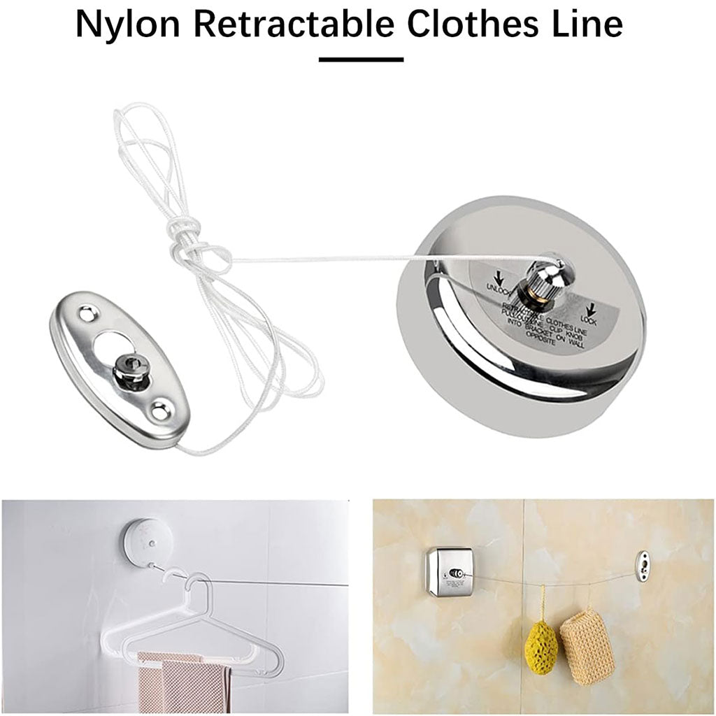 Corde Linge Rétractable en Acier Inoxydable 300cm – علاقة غسيل الملابس