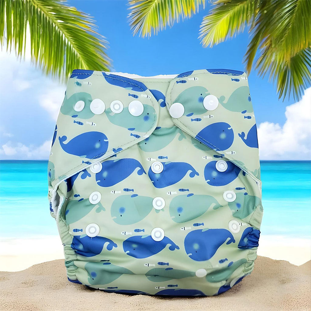 Couche bébé lavable et réutilisable pour Plage et Piscine – حفاضة الرضيع للمسبح