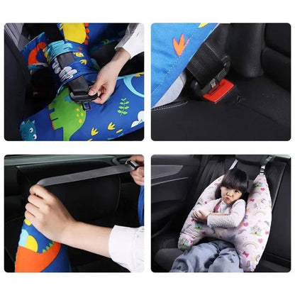 Oreiller de voyage et Sécurité pour enfant et adulte, support de tête en forme de H