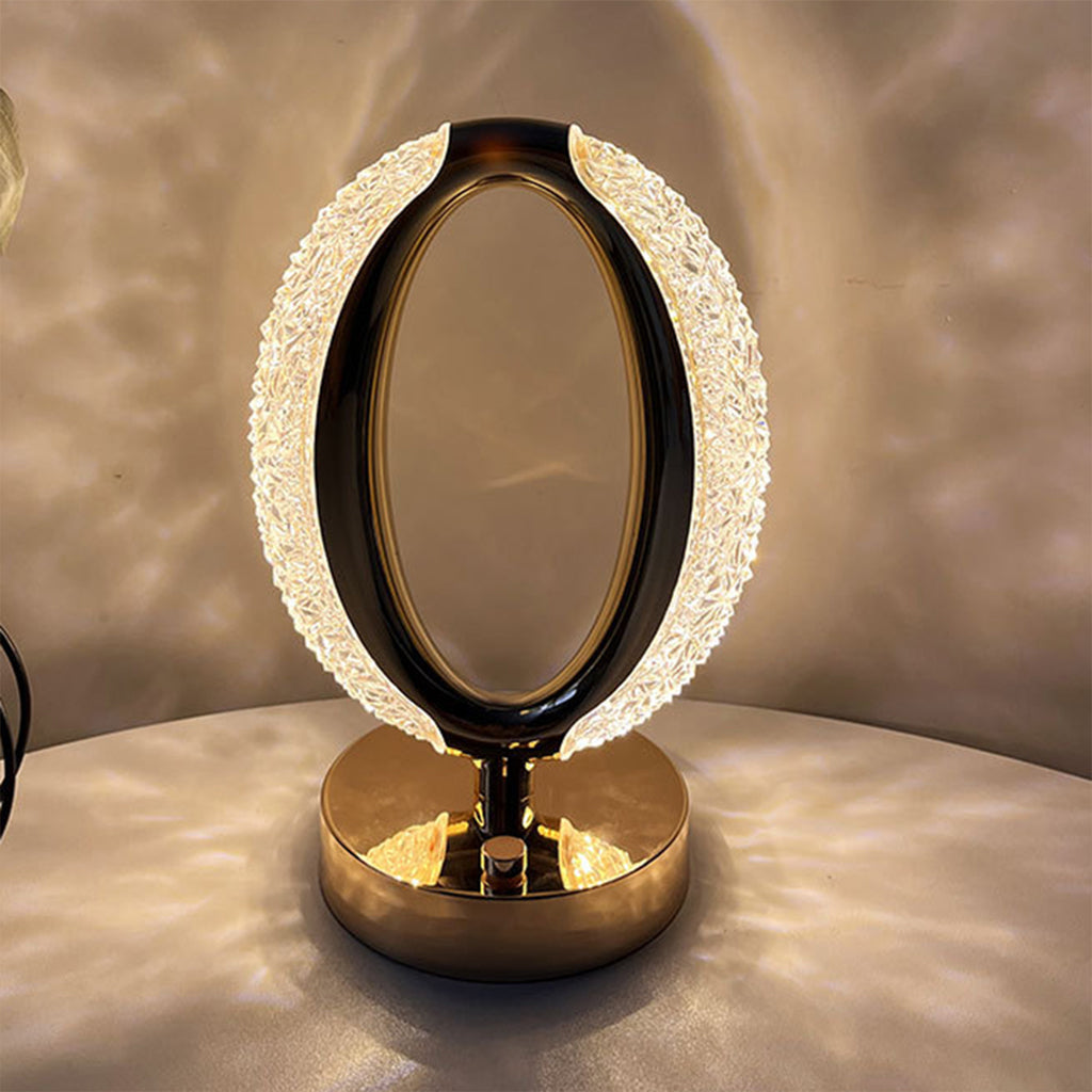 Lampe de table décorative LED forme ovale (1 pièce)