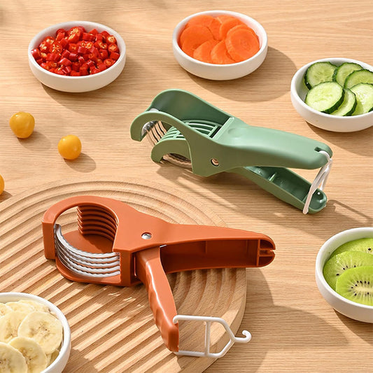 Coupe fruits et légumes en acier inoxydable multifonction facile à utiliser – قطاعة خضر وفواكه يدوية - تنزوت