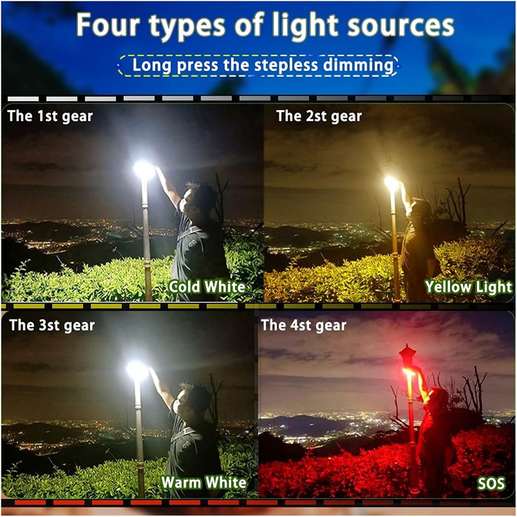 Lampe Camping 13000mAh 4000LM Ultraclair avec Power Bank – مصباح تخييم مع باور بانك