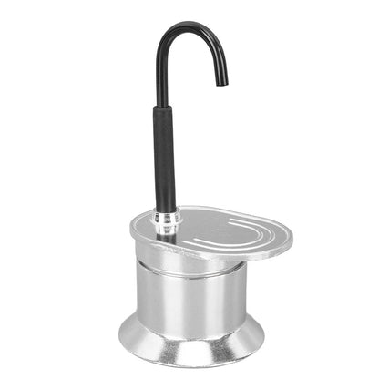 Cafetière Italienne Moka à Tube en Alliage d'Aluminium 50ml - ماكينة صنع قهوة الموكا الإيطالية بأنبوب من سبائك الألومنيوم