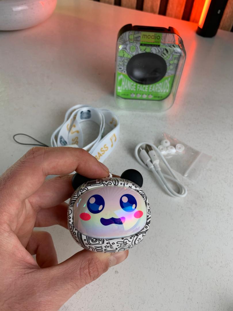 Écouteurs sans fil Modio Q11 BT5.3 avec design cute et coques interchangeables – سماعات لاسلكية جودة أصلية