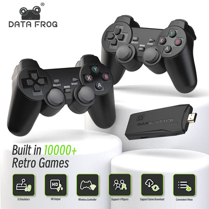 Console de jeu vidéo rétro avec 10000 jeux intégrés +2 manette sans fil 4K HDMI