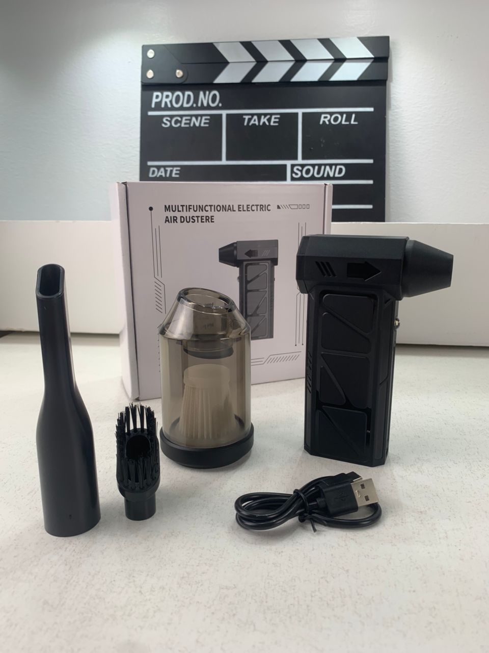 Souffleur et Aspirateur Portable avec Ventilateur Turbo à Jet 2en1 4 Vitesses – جهاز نسف الهواء ومكنسة كهربائية محمول