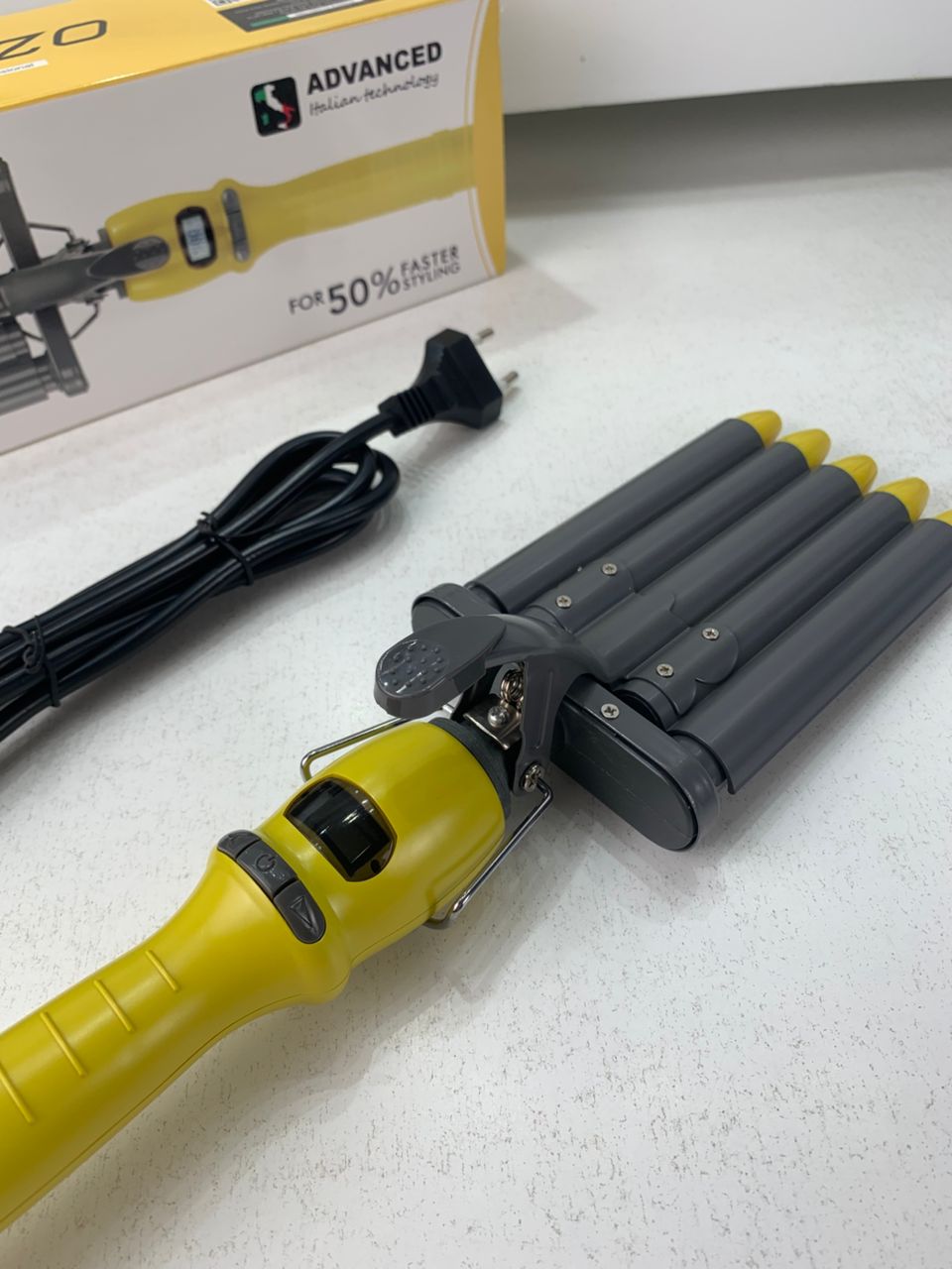 Enzo Fer à Friser Professionel en Céramique à 5 Barils – مجعد شعر أصلي من إينزو