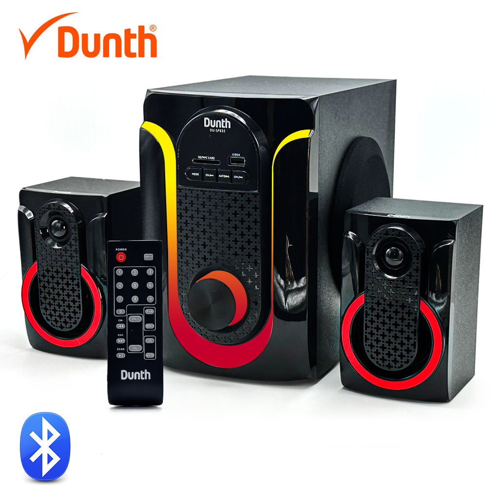 Haut-Parleur DUNTH 8000 W LED BT/AUX/USB/FM Radio DU-SP832 – مكبر صوت إحترافي أصلي