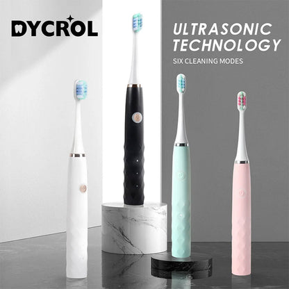 Brosse à dents électrique sonique 6 modes réglables avec 4 têtes – فرشاة أسنان
