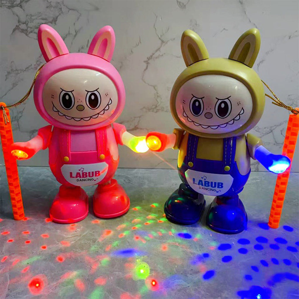 Labubu jouet dansant et chantant avec projecteur sonore et lumineux