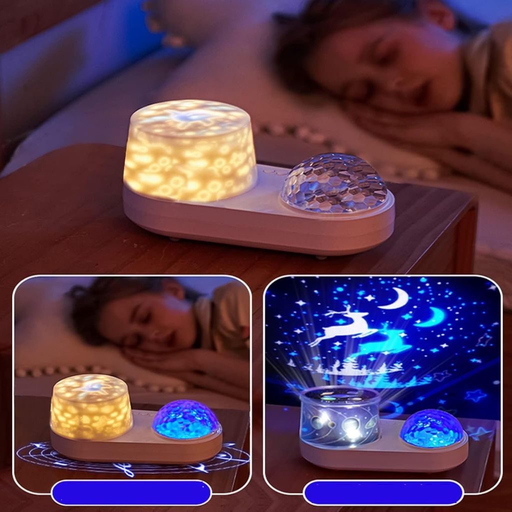 Projecteur de ciel étoilé pour enfants 2en1 - جهاز عرض ضوء ليلي بتصميم سماء النجوم للاطفال