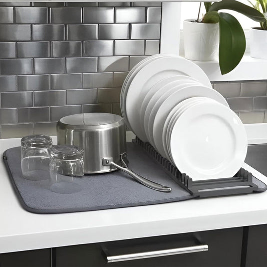 Serviette absorbant en fibres microscopiques avec une base amovible pour vaisselles – منشفة تنشيف و تجفيف الأواني - تنزوت