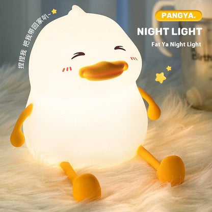 Veilleuse en Silicone Forme Canards pour Chambre d’enfant Rechargeable