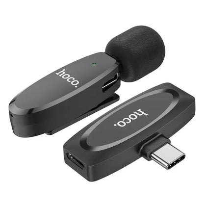 Hoco L15 Microphone Cravate Sans fil Type-C – ميكروفون لاسلكي أصلي