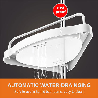 Étagère de douche d’angle à 4 niveaux réglable 260cm – رف حمام قابل للتعديل تنزوت