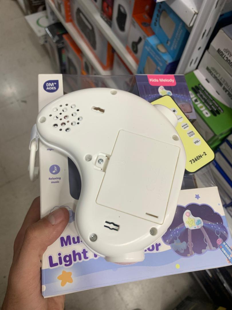 Projecteur veilleuse musicale avec télécommande pour bébé - جهاز عرض ضوئي ليلي موسيقي مع جهاز تحكم عن بعد للطفل