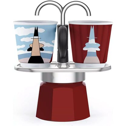 Cafetière 2 Tasses avec 2 Fontaines + Mousseur Électrique à Café – ماكينة تحضير القهوة 2 أكواب مع نافورتين + خلاط كهربائي للقهوة
