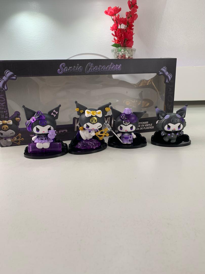Ensemble Figurines 4pcs Collectible Kuromi – طقم مجسمات كورومي