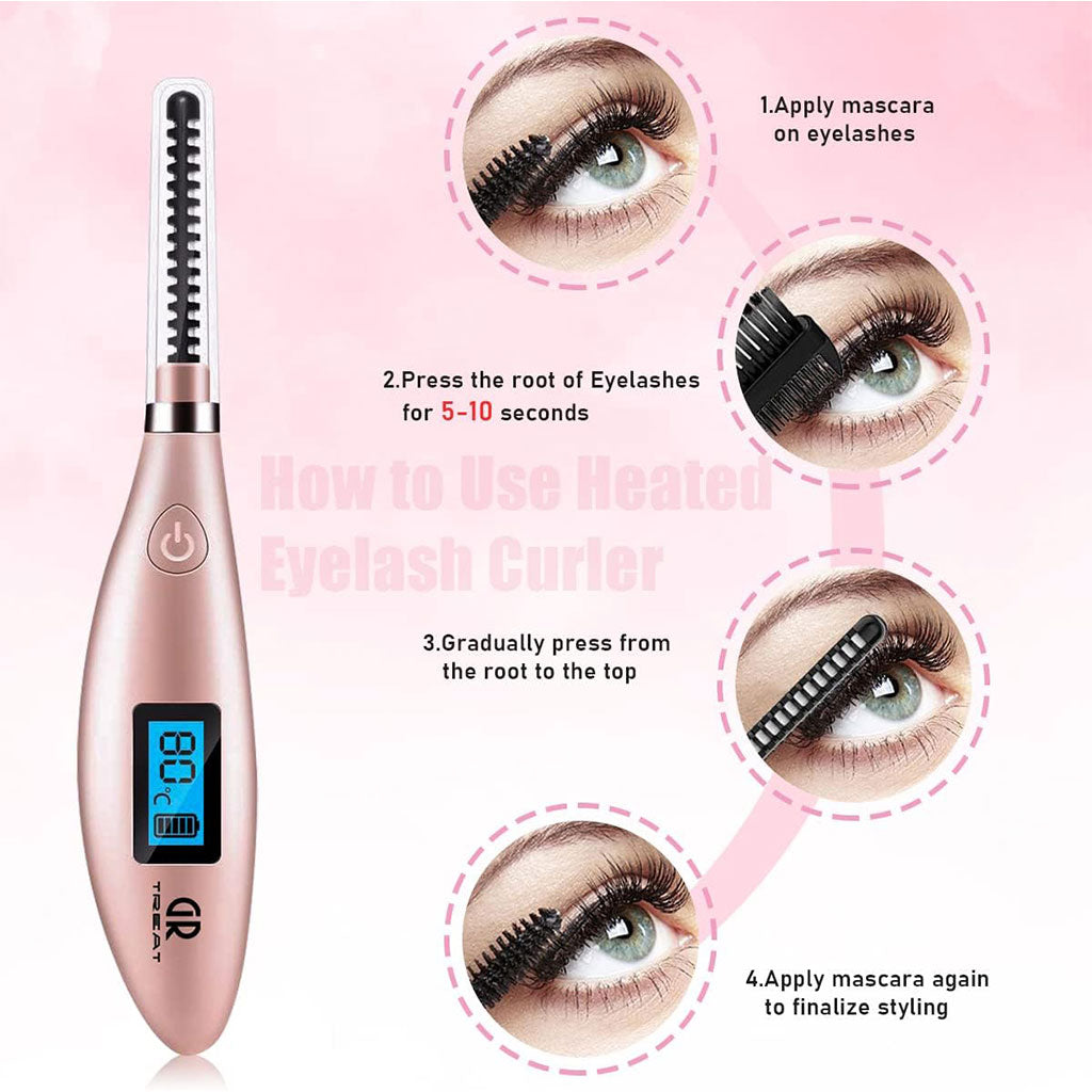 Recourbe Cils Chauffant à 3 Niveaux de Température Réglables – جهاز تكثيف الرموش
