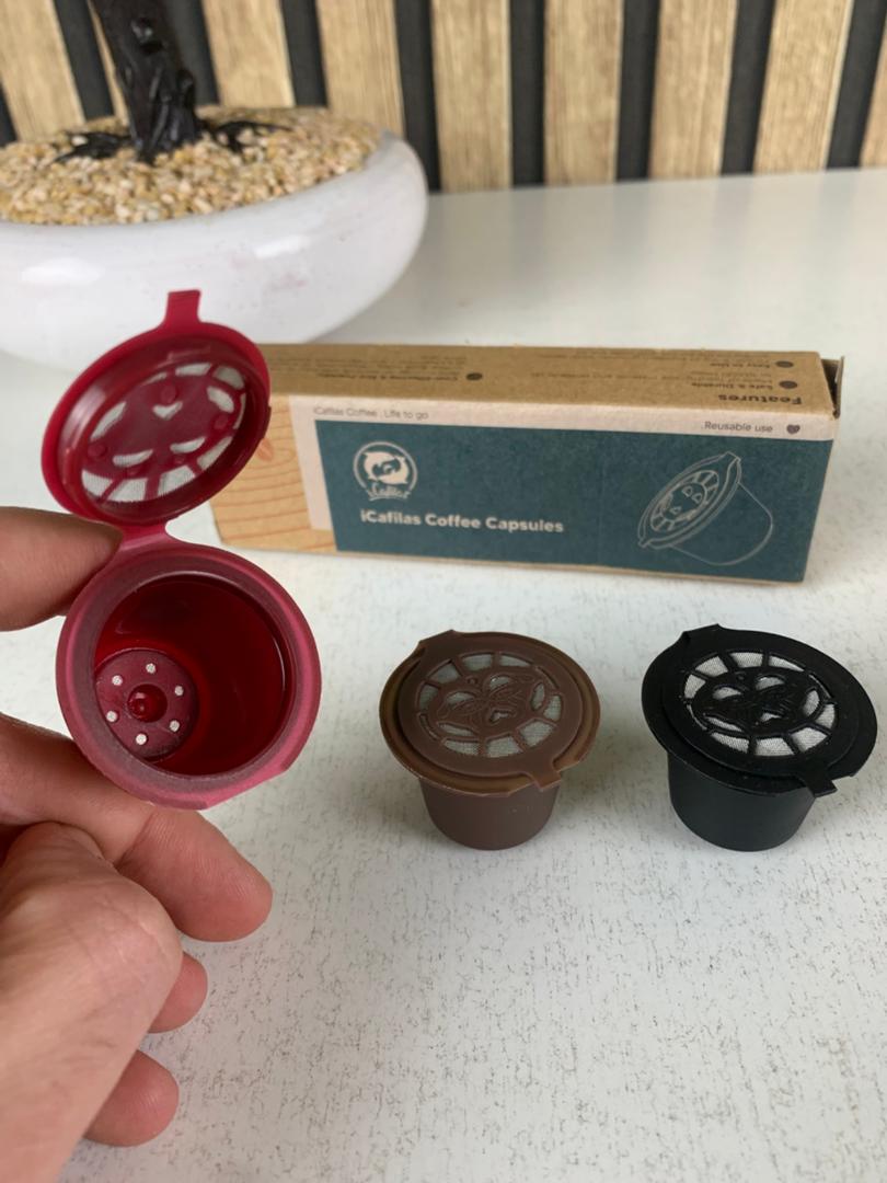 Pack 3Pcs Capsules Réutilisables Pour Machine À Café Nespresso – كبسولات قهوة قابلة لإعادة الملء