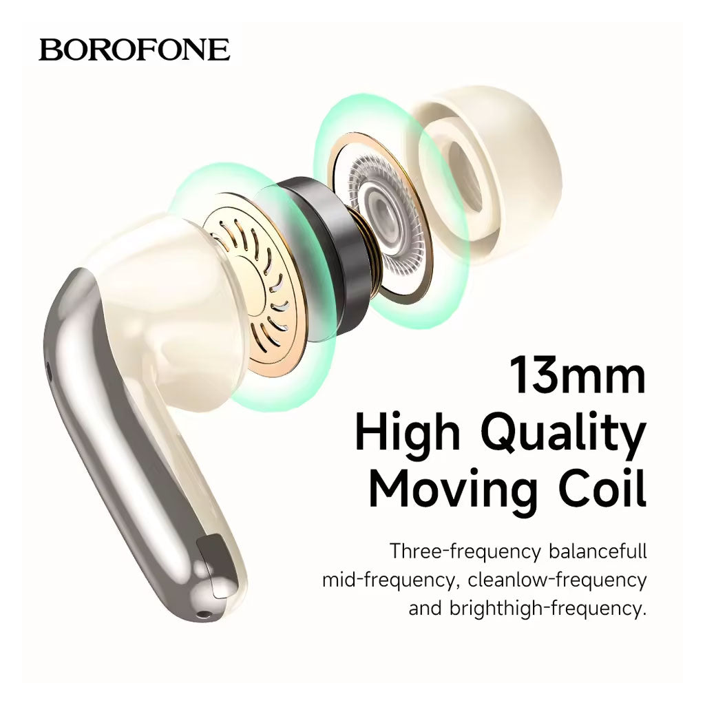 Écouteurs sans fil Bluetooth V5.4 FQ1 Plus ANC BOROFONE – سماعات أذن لاسلكية
