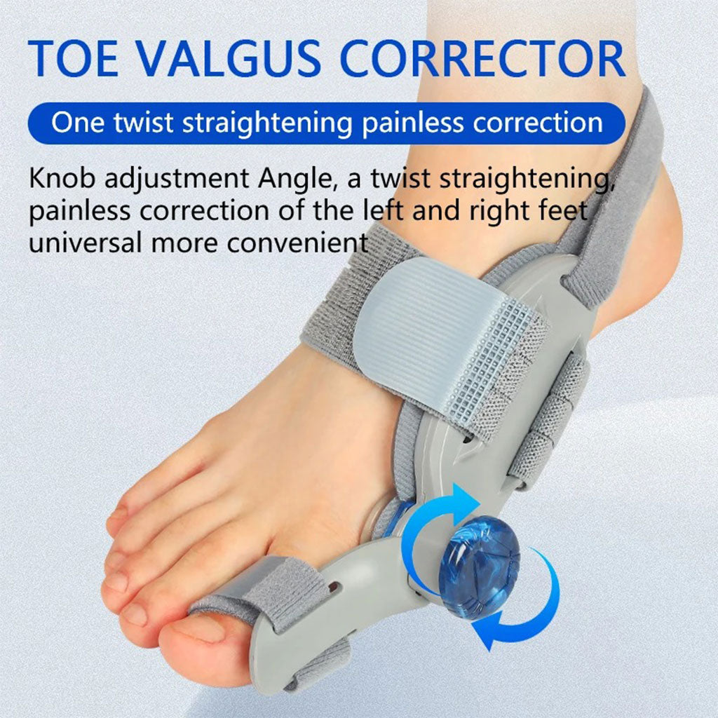 Correcteur Hallux Valgus pour Femme et Homme avec Molette Réglable – مصحح وضعية القدم