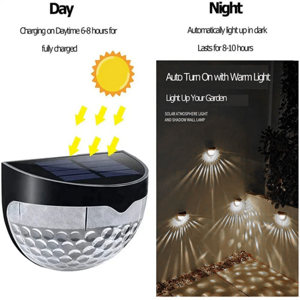 Pack 2 Lampes solaires pour clôture imperméable IP65 – مصابيح الإنارة الخارجية