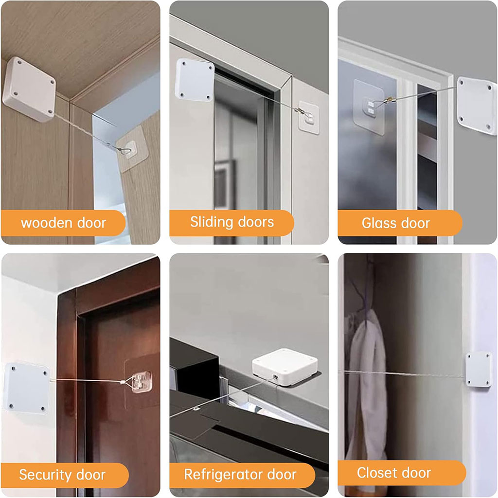 Ferme-porte automatique sans perforation – أداة غلق الباب أوتوماتكيا