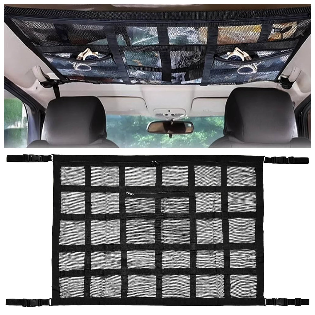 Filet de Rangement pour Toit Voiture Intérieur – منظم أغراض في سقف السيارة
