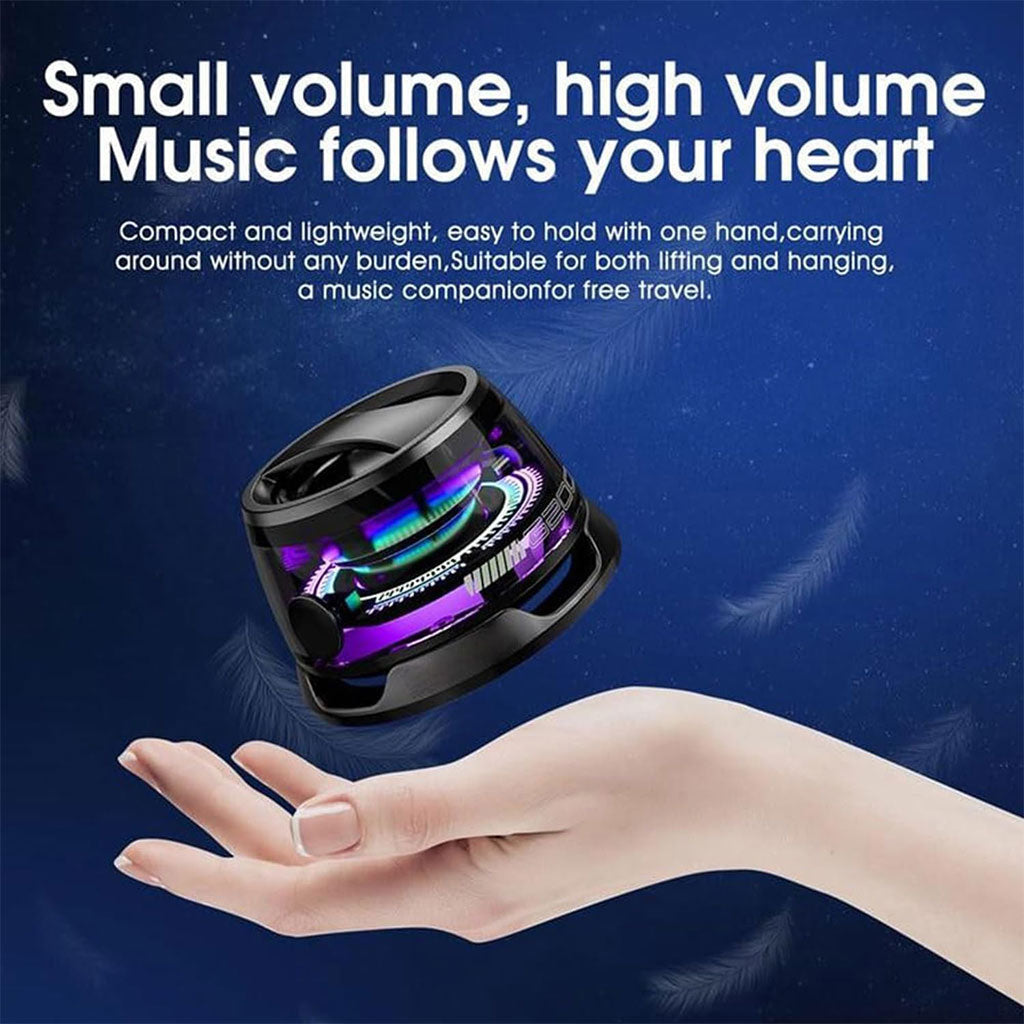 G200 Mini Haut-parleur Bluetooth magnétique sans fil avec lumière RVB – مكبر صوت مغناطيسي ومحمول