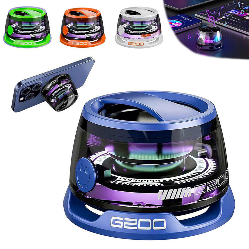 G200 Mini Haut-parleur Bluetooth magnétique sans fil avec lumière RVB – مكبر صوت مغناطيسي ومحمول