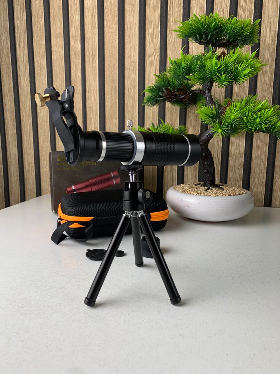 Téléobjectif pour smartphone à zoom optique 20x avec trépied