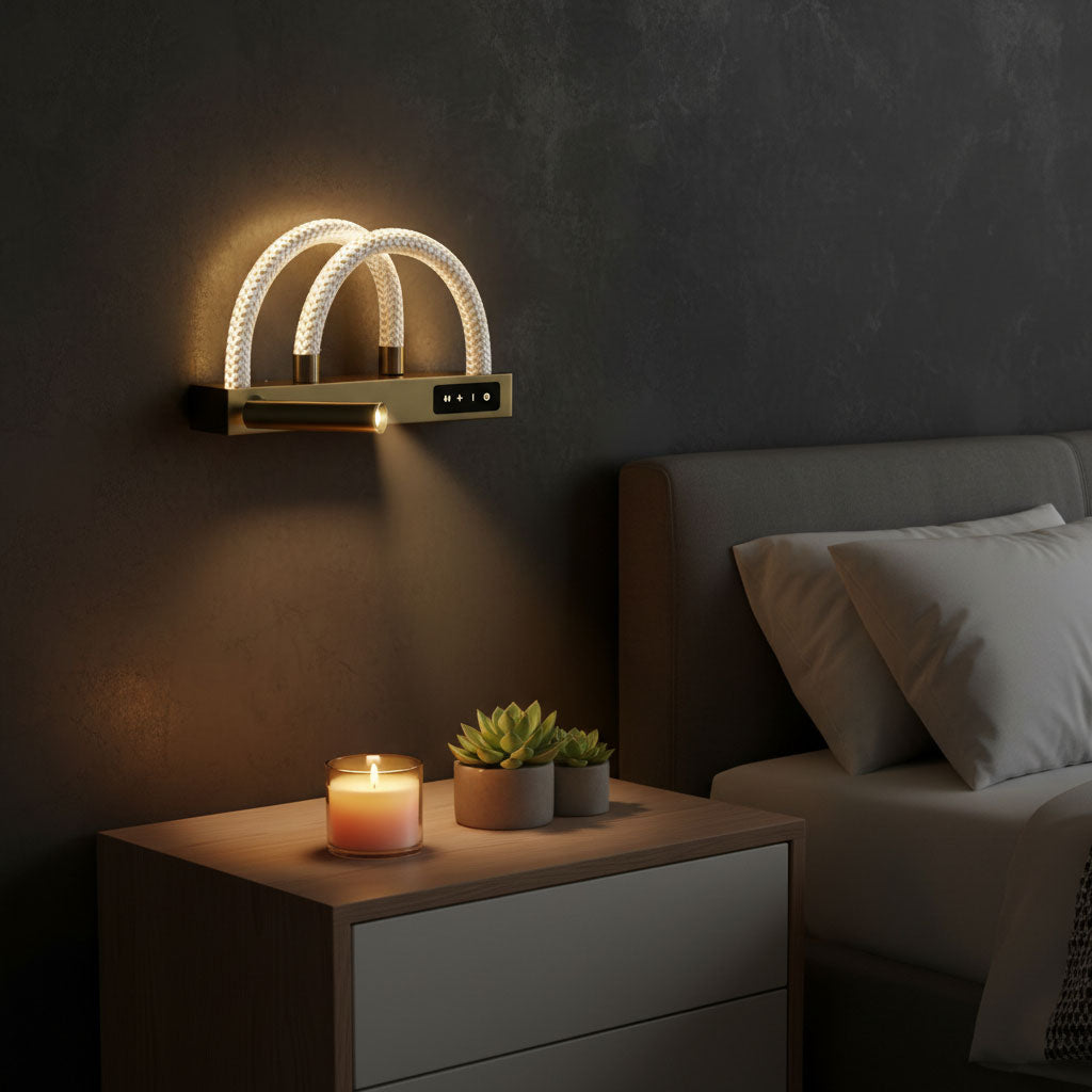 Applique murale moderne à intensité variable avec à 180 dégrée – مصباح غرف النوم