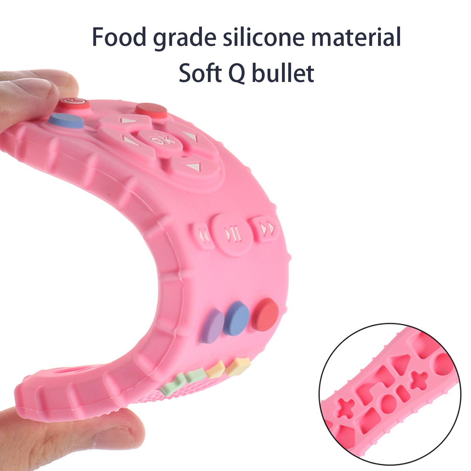 Anneau de dentition en Silicone en forme de télécommande - عضاضة اطفال من سيليكون على شكل جهاز تحكم