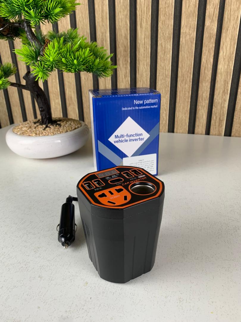 Convertisseur de Puissance pour Voiture 12V/24V vers DC220V Charge Rapide – محول التيار الكهربائي في السيارة