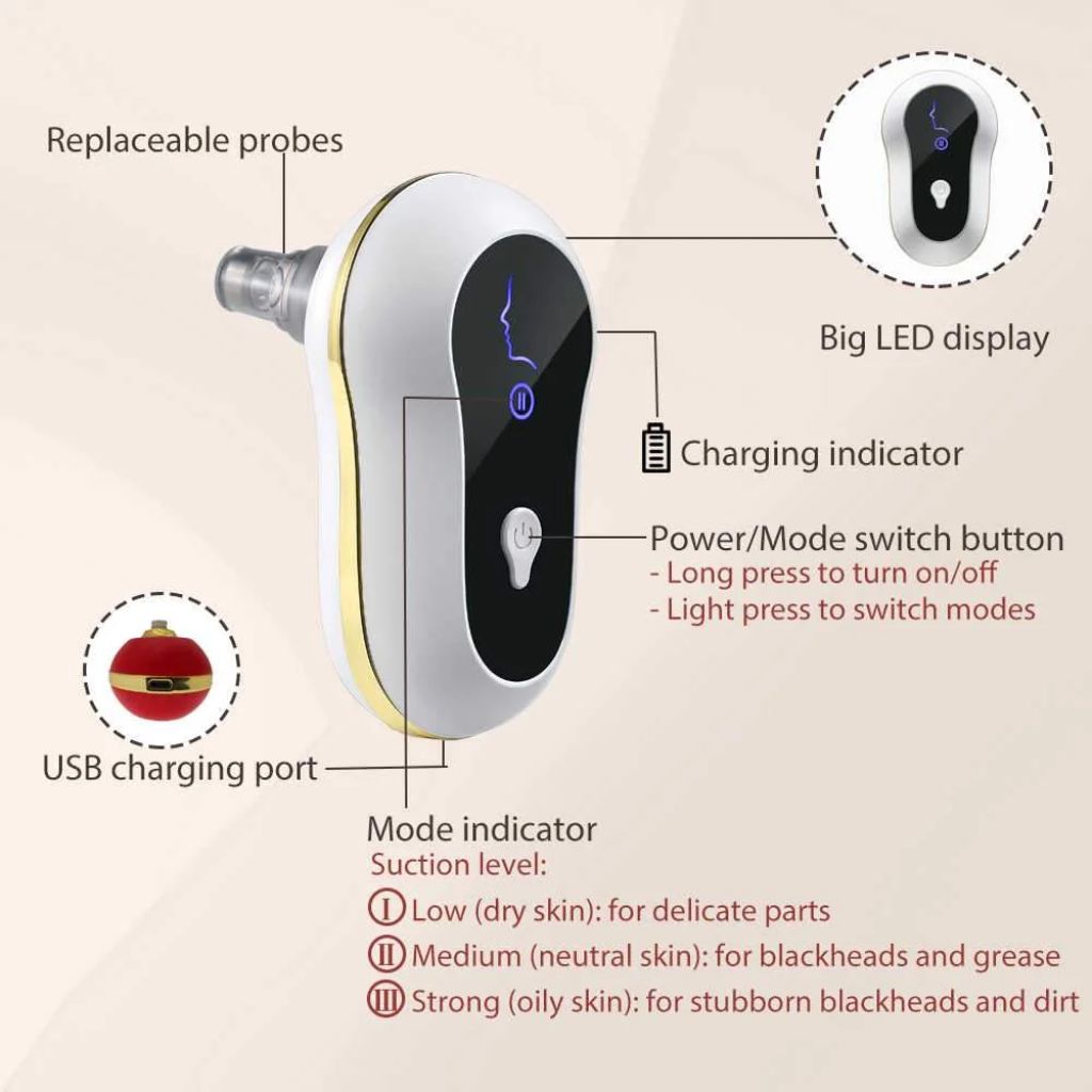 Aspirateur de Points Noirs – جهاز شفط الرؤوس السوداء لتنظيف البشرة