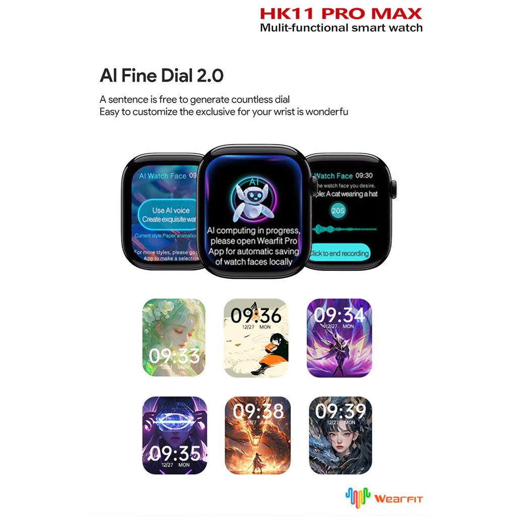 HK11 PRO MAX GEN2 Smart Watch 46mm avec Deepseek Ai – ساعة ذكية بخاصة الذكاء الإصطناعي