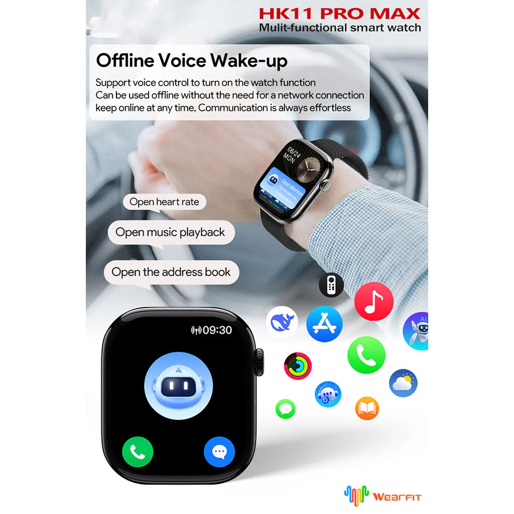 HK11 PRO MAX GEN2 Smart Watch 46mm avec Deepseek Ai – ساعة ذكية بخاصة الذكاء الإصطناعي