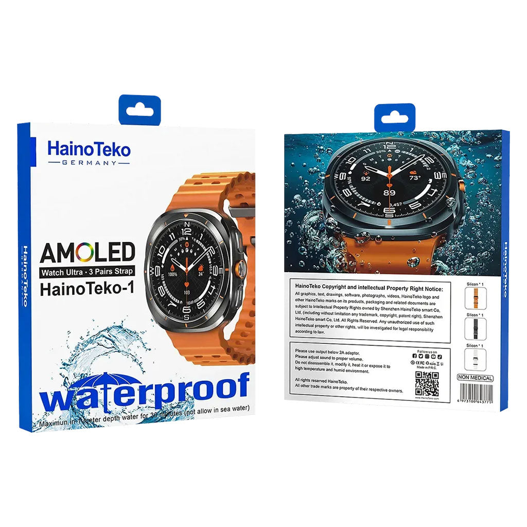 Smart Watch Haino Teko-1 Écran Amoled avec 3 Bracelets intégré – ساعة ذكية أصلية