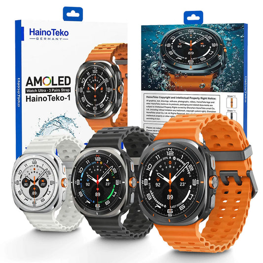 Smart Watch Haino Teko-1 Écran Amoled avec 3 Bracelets intégré – ساعة ذكية أصلية - تنزوت