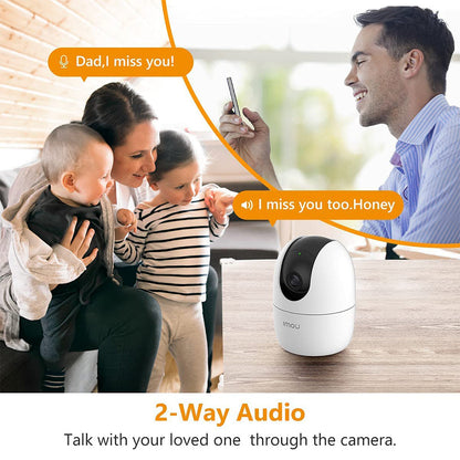 Caméra IMOU Ranger 2 3MP 2K avec fonction panoramique et inclinaison pour une couverture à 360° – كاميرة مراقبة ذكية