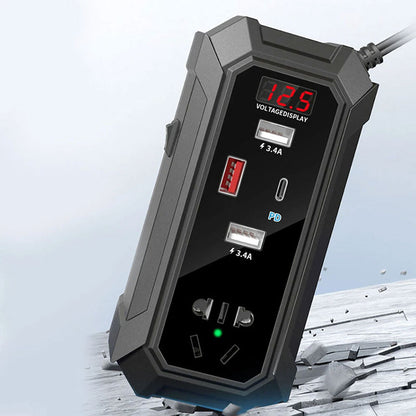 Inverter de voiture 12V 24V à 220V multiports super fast charge – محول التيار الكهربائي في السيارة