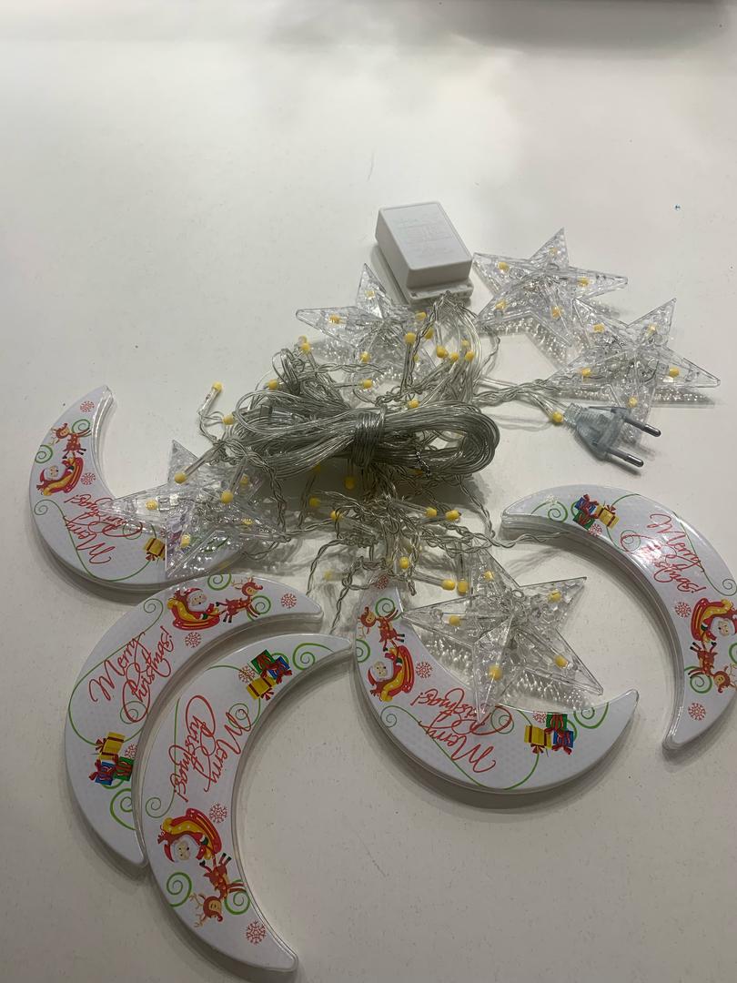 Rideau jeu de lumiere Étoile et Lune 3m – ستارة نجمة وهلال