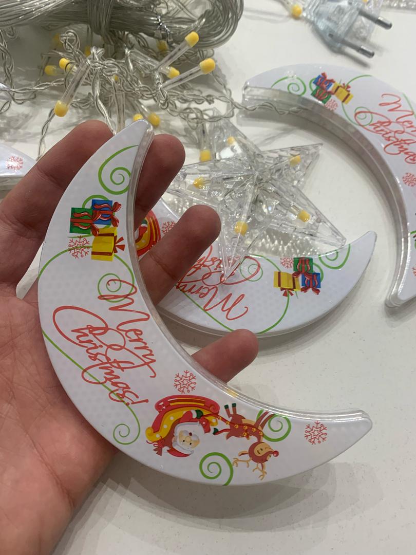 Rideau jeu de lumiere Étoile et Lune 3m – ستارة نجمة وهلال